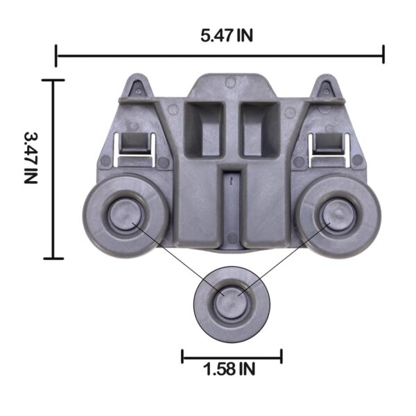 Ken-more Elite Dishwasher Wheels Lower Rack Replacement Parts, Bottom Wheels Rack for Ken-more Elite Dishwasher.(4 Pack) - Image 4