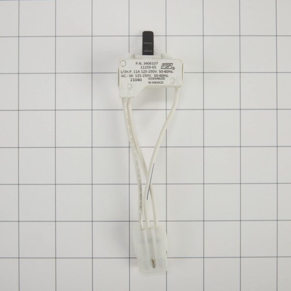 Whirlpool WP3406107 Genuine OEM Dryer Door Switch Assembly Replacement Part - Replaces 3405100, 3405101, 3406100, and more - Image 7