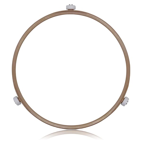 Microwave Turntable Ring Replacement 8.7-Inch Microwave Oven Spinner Replacement Parts with 3 Smooth Rollers Universal Fit for Most Microwaves