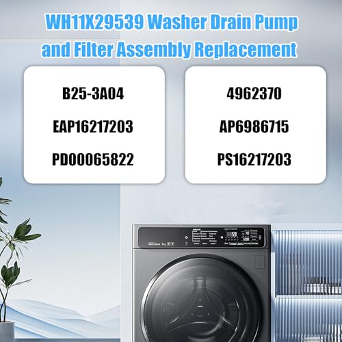 WH11X29539 WH11X39237 Drain Pump & Filter Assembly for GE Washers - Image 7