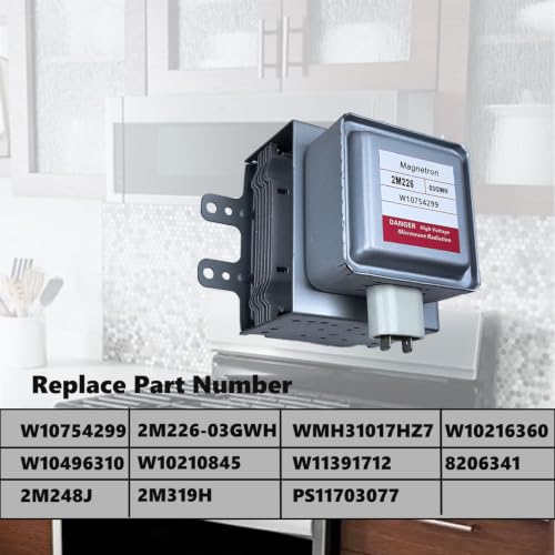 Microwave Magnetron 2M226-03GWH W10754299 fit for Whirlpool Microwave - Image 7