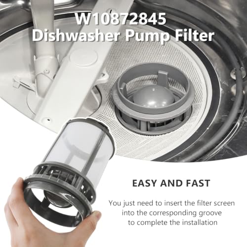 W10872845 Dishwasher Filter Replacement Fits for Whirlpool Kitchenaid Amana - Image 8