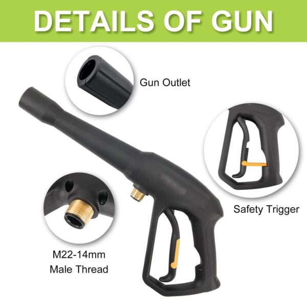 BEAR FORCE Pressure Washer Gun Kit with Wand, Nozzle & Adapter - Image 6