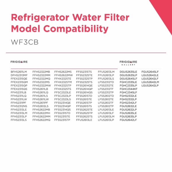 Frigidaire WF3CB Refrigerator Water Filter Replacement, White, 1 Count - Image 4