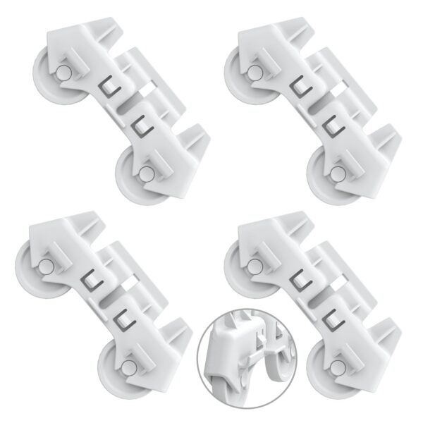 Upgraded W10380384 W10311986 Dishwasher Lower Rack Replacement Compatible with Whirlpool Dishwasher Bottom Rack 300563, DU911PCDQO with WP3376961 Wheels - Image 8