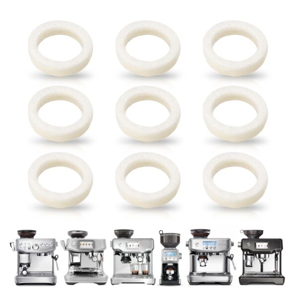 9 Pcs Felt Washer Replacement for Breville Espresso Machine Grinders，Burr Washer Part Compatible with BES870, BES878, BES880, BES980, BES990, BCG600, BCG820，Wool Ring Espresso Machines Accessories - Image 7