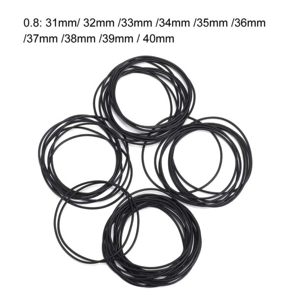 Joyzan Watch Back Gasket, O Ring Rubber Sealing Washer Gaskets Replacement - Image 6