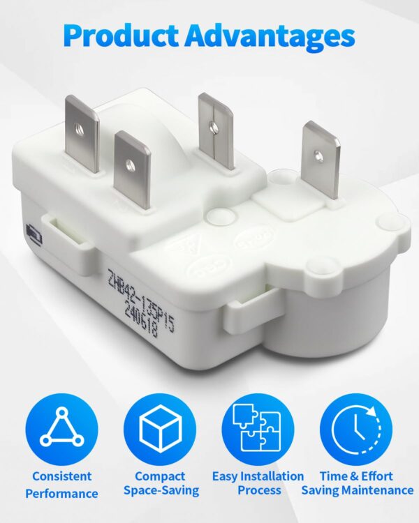 4Pin Refrigerator Over Load Protector Compressor PTC Starter Relay, Freezer Parts & Accessories for Hotpoint, for Haier, for Siemens, Replace ZHB35-120P15 ZHB60-120P4.7 ZHB88-125P4.7 ZHB60-120P15 - Image 7