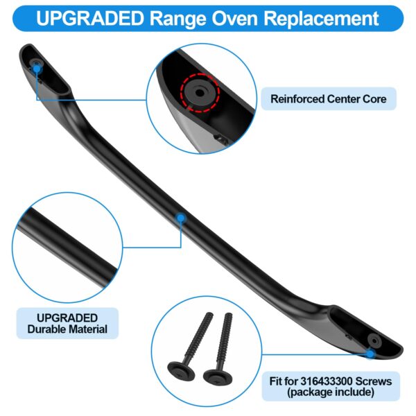 Upgraded 5304458312 Oven Door Handle for Frigidaire Oven Handle Replacement - Image 6