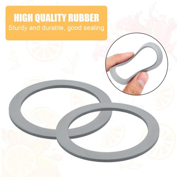 2pcs Gray Rubber Blender Gasket Replacement for Oster Osterizer - Image 4