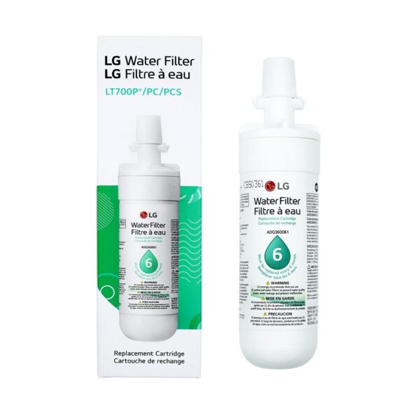 LG LT700P- 6 Month / 200 Gallon Capacity Replacement Refrigerator Water Filter (NSF42 and NSF53) ADQ36006101, ADQ36006113, ADQ75795103, or AGF80300702 , White , Single - Image 6