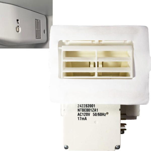 242303001 Air Damper Control Assembly Refrigerator Damper Assembly Compatible with Frigidaire Crosley White Replaces 242303001，AP5788340, PS8746718, EAP8746718, 3016452 Fits DFH, FFE, FFH, FFS, LFS - Image 6
