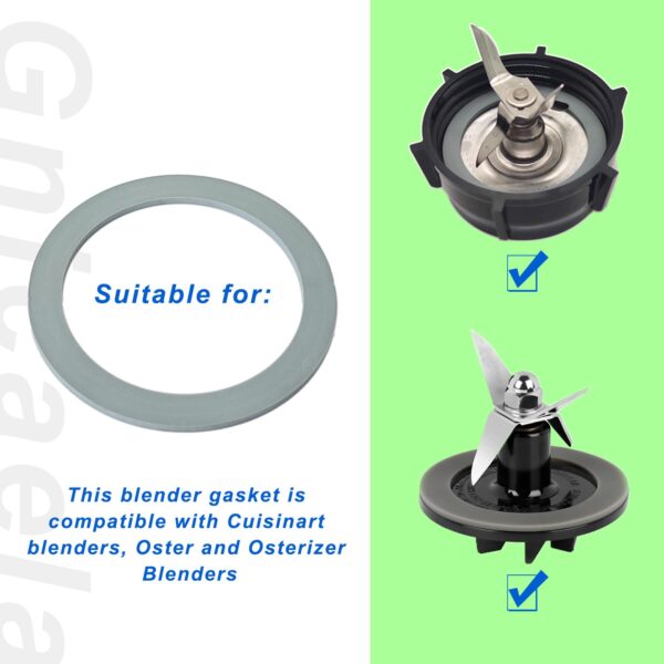 Blender Gasket Replacement Parts, Rubber Ring Seal Rings Blender Accessories for Oster and Osterizer Blender (4 Pieces) - Image 3