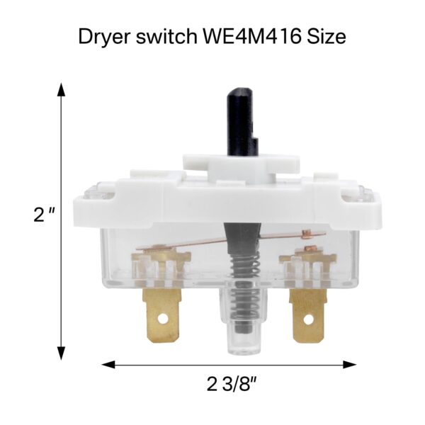 Showingo WE4M416 Dryer Push-to-Start Switch Replacement for GE Hotpoint - Image 3