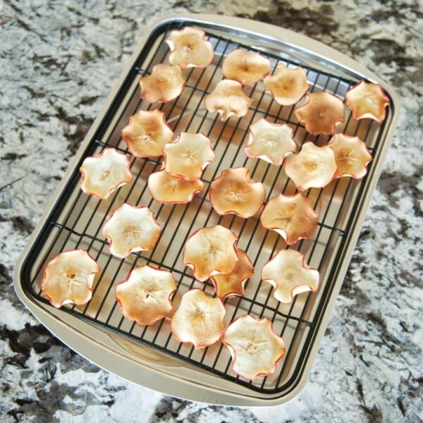 Nordic Ware Oven Crisp Baking Tray 2pc Set Includes Pan and Rack; Natural Aluminum For Air Frying, Crisping, Broiling, Baking; Cooking Surface 17 x 12 Inches - Image 8
