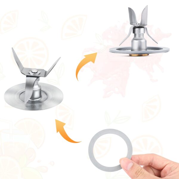 2pcs Gray Rubber Blender Gasket Replacement for Oster Osterizer - Image 3
