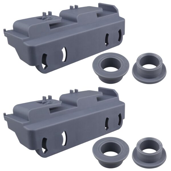 2 Pack WD28X27241 Dishwasher Lower Rack Wheels and Carrier Kit Replacement Part Compatible with GE Dishwasher Baskets Roller Assembly L and R Side,Replaces for WD12X10439 WD12X10438 WD12X10446