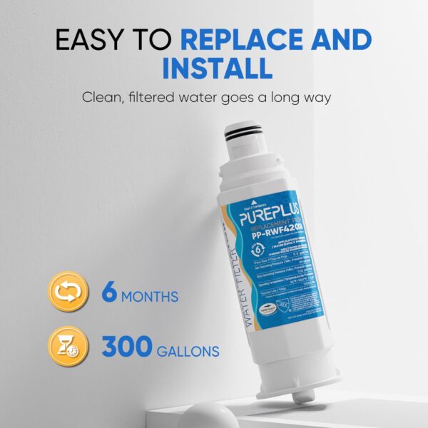 PUREPLUS RWF4200A Water Filter Replacement for Samsung DA97-17376B, 3 Pack - Image 8