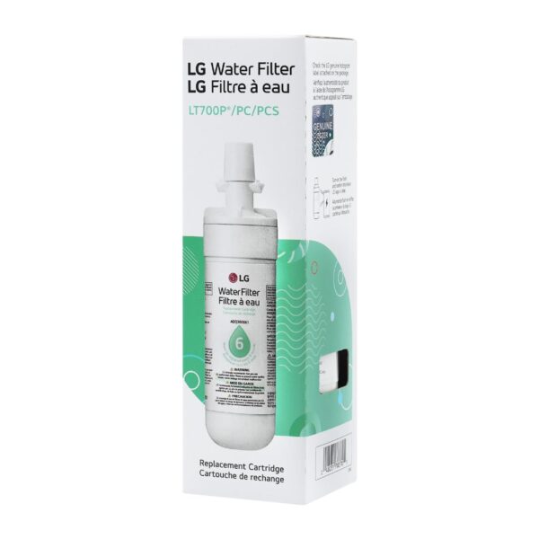 LG LT700P- 6 Month / 200 Gallon Capacity Replacement Refrigerator Water Filter (NSF42 and NSF53) ADQ36006101, ADQ36006113, ADQ75795103, or AGF80300702 , White , Single - Image 4