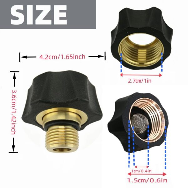 XILEWHZF 7112362 Water Inlet Fitting for Simpson Pressure Washer Pump Parts Compatible, Fits Multiple Pressure Washer Connectors (Copper, 1pc) - Image 5