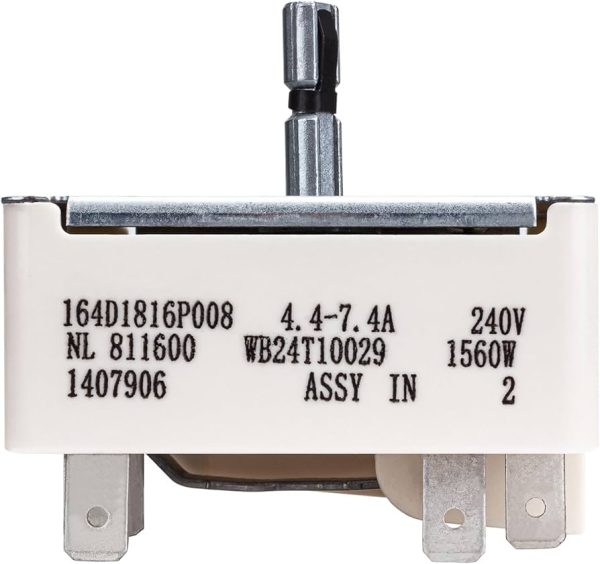 GE Range Surface Element Control Switch, 1,500-watt WB24T10029
