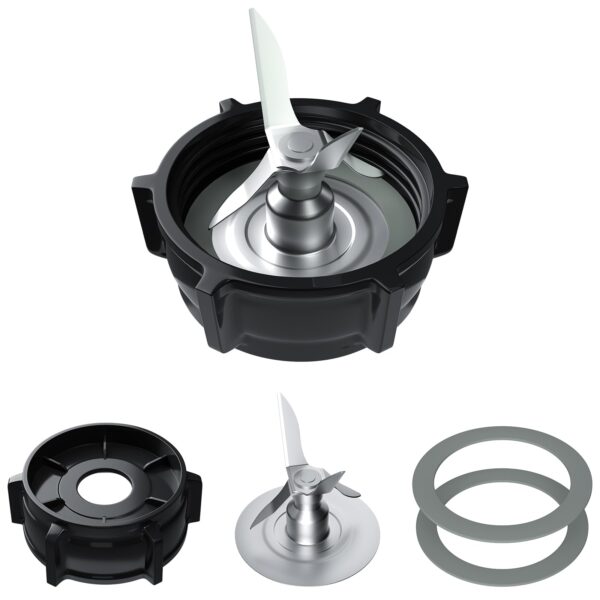 Replacement Parts for Oster Blender Blade Compatible with Oster Blender with ABS Plastics Jar Base Cap and 2 Rubber O Ring Seal Gasket Kit for Oster Blender Replacement Parts - Image 6