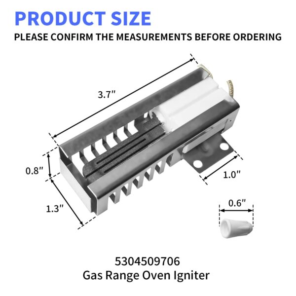 5304509706 316489402 Gas Range Oven Igniter Fit for Frigidaire Kenmore - Image 4