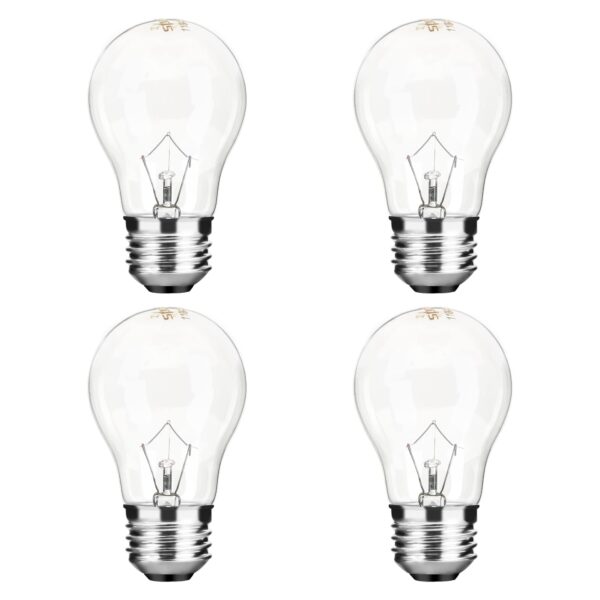 Appliance Oven Light Bulb A15 40W High Temperature 500 Degrees Resistant for Refrigerator Over Stove Microwave Range Hood Lava Lamp Replacement Bulb E26 Medium Base 120V Warm White - Image 4