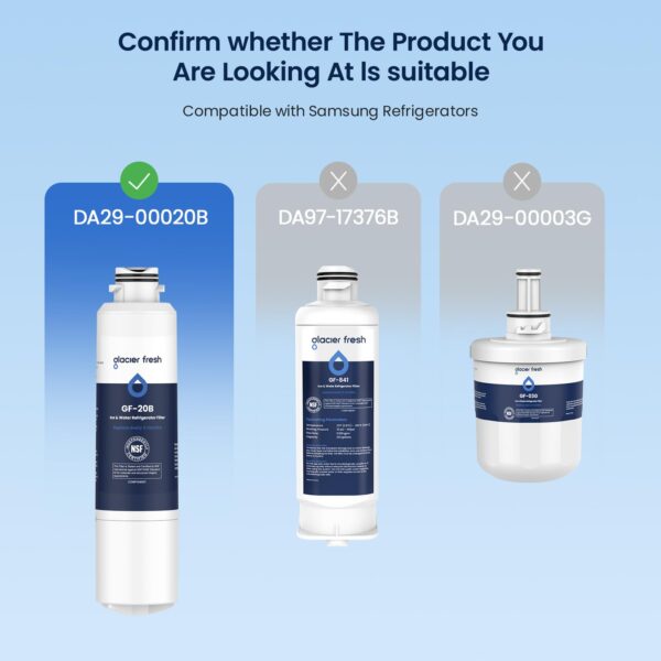 GLACIER FRESH Replacement for Samsung Water Filter Da29-00020b 3 Pack - Image 7