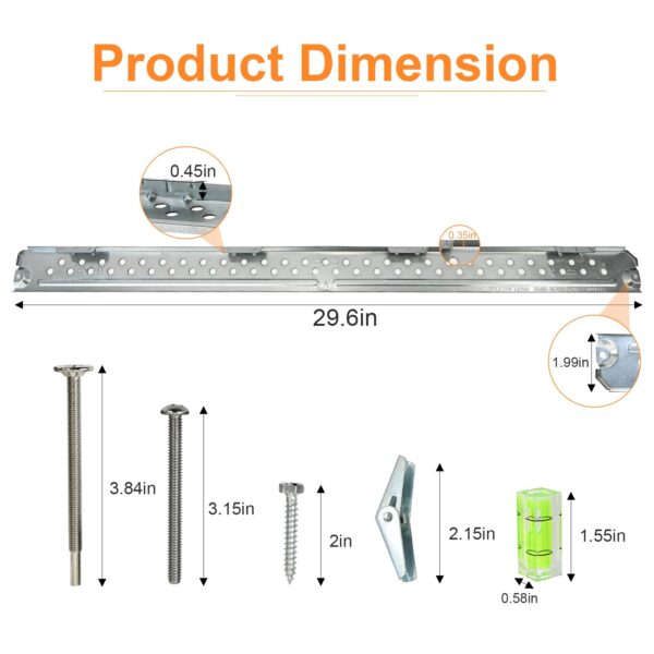 DE70-00561A DE92-90505N Microwave Mounting Kit - Fits for Samsung Installation Hardware Kit Replace DE70-00378A Microwave Mounting Bracket Assembly (DE70-00561A Microwave bracket Kit) - Image 3