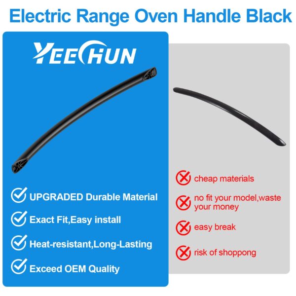 5304522046 Oven Door Handle Replacement for Frigidaire Stove Handle Black - Image 6