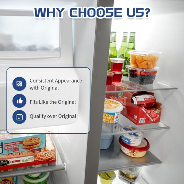 [Upgraded] W11188040 Refrigerator Fresh Food Glass Shelf (Upper) fit for Whirlpool/Maytag Refrigerators, Replaces W11135529, 4547258, AP6286990, PS12348757 (1 Pack) - Image 4