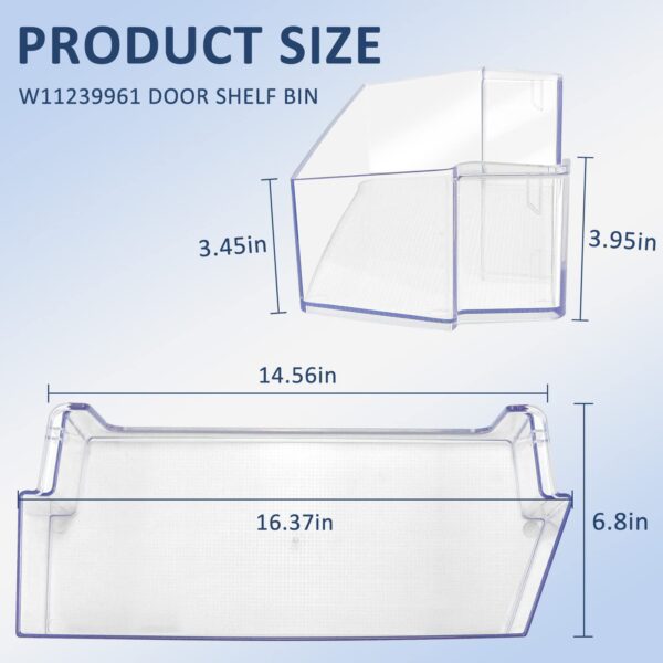 W11239961 W10900538 Door Shelf Bin Replacement Compatible for Whir.lpool - Image 6