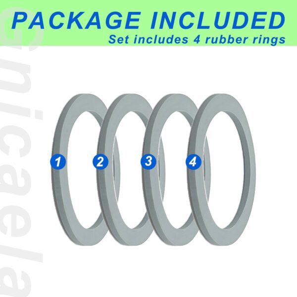 Blender Gasket Replacement Parts, Rubber Ring Seal Rings Blender Accessories for Oster and Osterizer Blender (4 Pieces) - Image 2