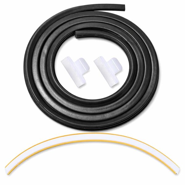 154827601 Dishwasher Door Seal Kit Compatible with Frigidaire Gallery Kenmore Electrolux Dishwasher, Includes 809006501 Bottom Door Gasket & 154701001 Splash Shield, Door Seal Replacement