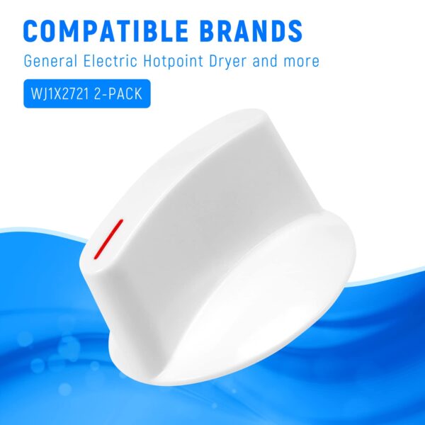WH1X2721 Dryer Knob Replacement for Hotpoint & GE Dryer Machine Parts - Image 3