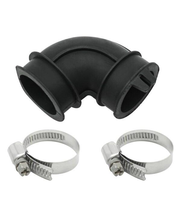WD24X33918 Dishwasher Circulation Pump To Sump Elbow Hose With Clamps