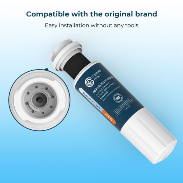 Crystala Filters UKF8001 Water Filter for Everydrop Filter 4, 3 Pack - Image 6