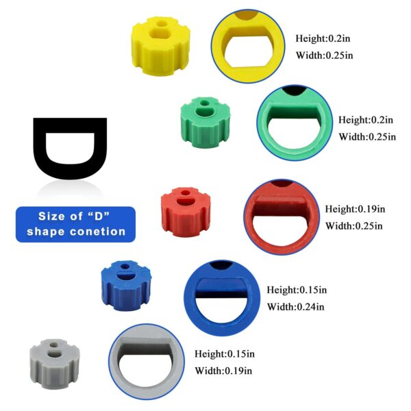 AMI PARTS Electric Range Burner Knob Kit KN002 RKE Electric Range Oven Knob Handle Kit Compatible with Whirlpool Gas Stove Replace TJKN002&RK103. - Image 3