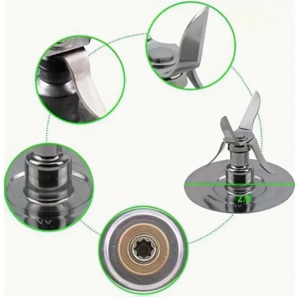 For Oster Blender Replacement Parts Blender Ice Blade with Jar Base Cap and Two Rubber O Ring Seal Gasket Accessory Refresh Kit，Compatible with Oster Blender - Image 6