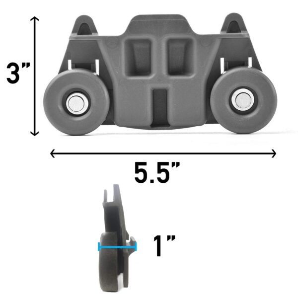(4-pack) W10195416 NEW UPGRADED Replacement Part for Lower Dishwasher Wheel – Compatible with GE/Whirlpool/Kenmore - AP5983730, W10195416V, W10105417, PS11722152, W10195416VP - Image 5