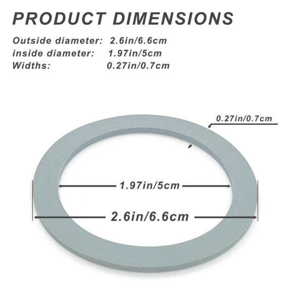 2 Pack of Blender Replacement Parts Blender Ice Crusher Blade with 4 Rubber O Ring Sealing Ring Gasket for Oster Osterizer - Image 2