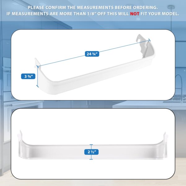 UPGRADED Lifetime Appliance 240338001 Door Bin Shelf Rack Compatible with Frigidaire or Kenmore Refrigerator - Image 4