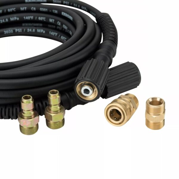 Kärcher 25' High Pressure Extension Hose for Pressure Washers up to 3600 PSI - with Adapters Included - Quick Connect or M22 Fitting - Image 4