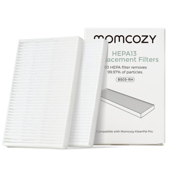 Momcozy KleanPal Pro Air Filter Replacement – 99.97% Effective Filtration for Baby Bottle Washer – Safe & Easy Install – Premium Quality Filter for Cleaner Baby Bottles, 2-Pack - Image 5