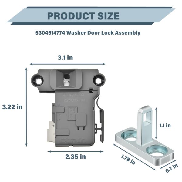 Replacement Electrolux Washer Door Latch Lock Switch Assembly - Image 7