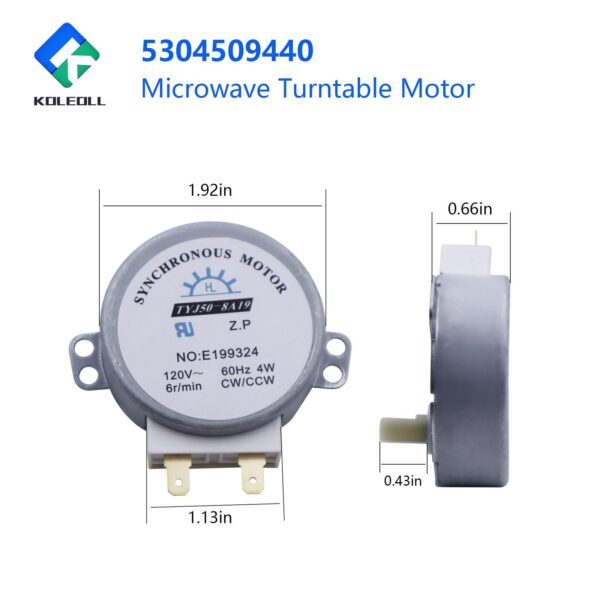 OEM 5304509440 Microwave Turntable Motor Compatible with Frigidaire 4583637 AP6230595 PS12071283 EAP12071283 Microwave Replacement Part - Image 5