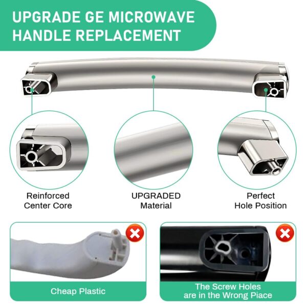 WB15X10278 Microwave Handle Compatible with General Electric GE Microwave - Image 3