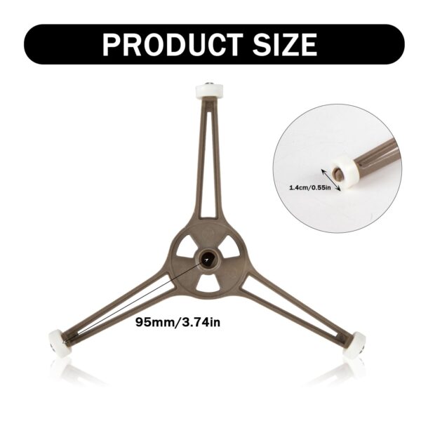 Microwave Turntable Ring, 9.6" Plate Roller Support Replacement - Image 4
