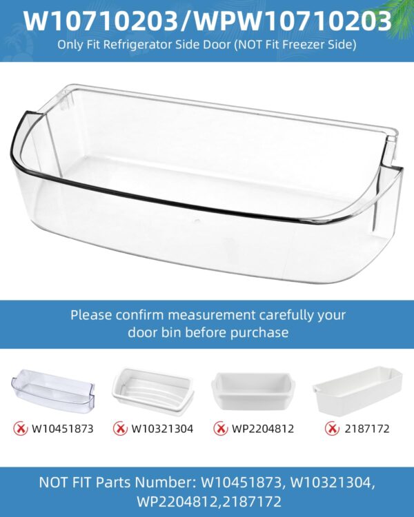 AMI PARTS W10710203 Refrigerator Door Bin 2 Pack - Image 3